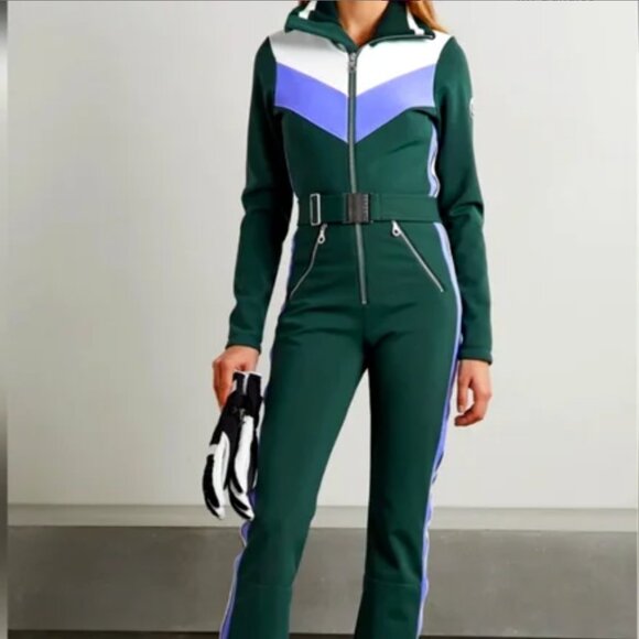 BNWT Cordova 1800 Avorias Striped Ski Suit